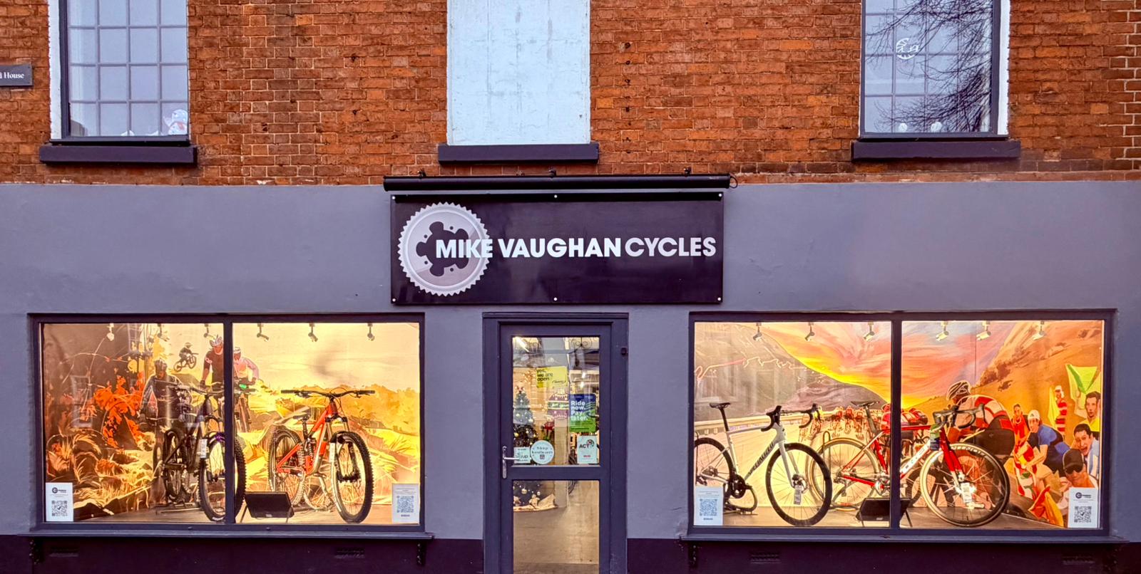 Mike Vaughan Cycles Shop Window